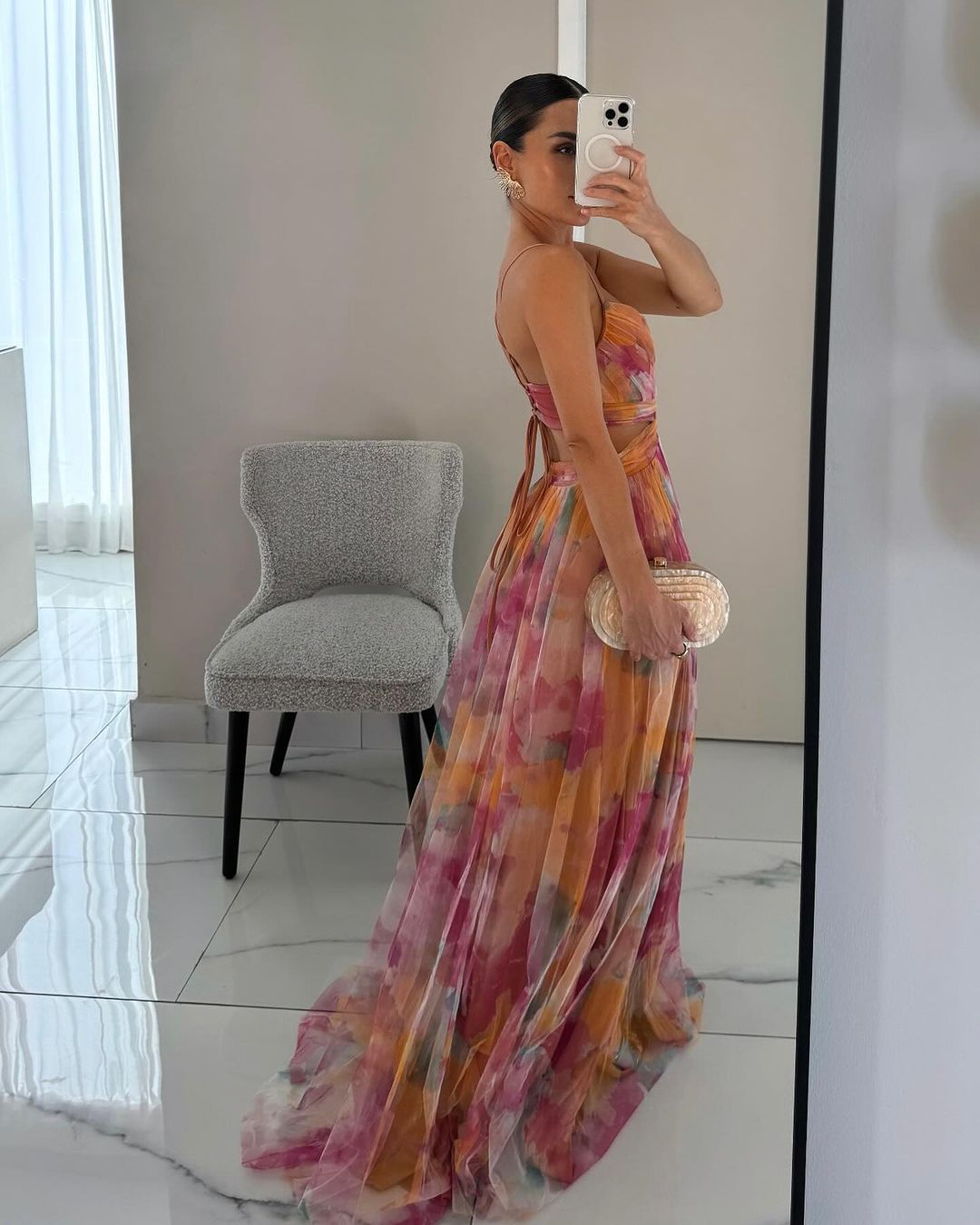 Eva™ | Smickrande Floral Maxi Klänning