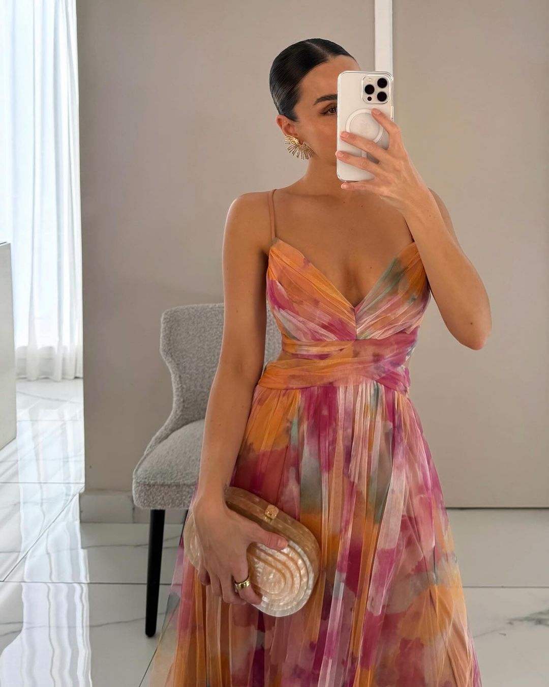 Eva™ | Smickrande Floral Maxi Klänning