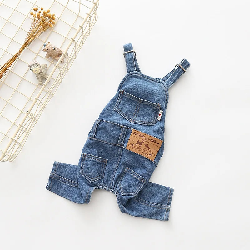 Charlie™ | Mjuk Jeansoverall för Hundar – För den Stilmedvetna Fyrbenta Vännen