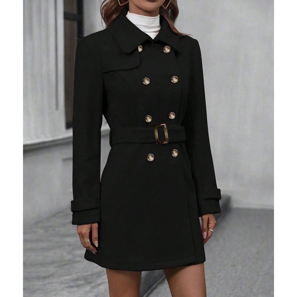 Carina™ | Elegant Trenchcoat för den Moderna Kvinnan