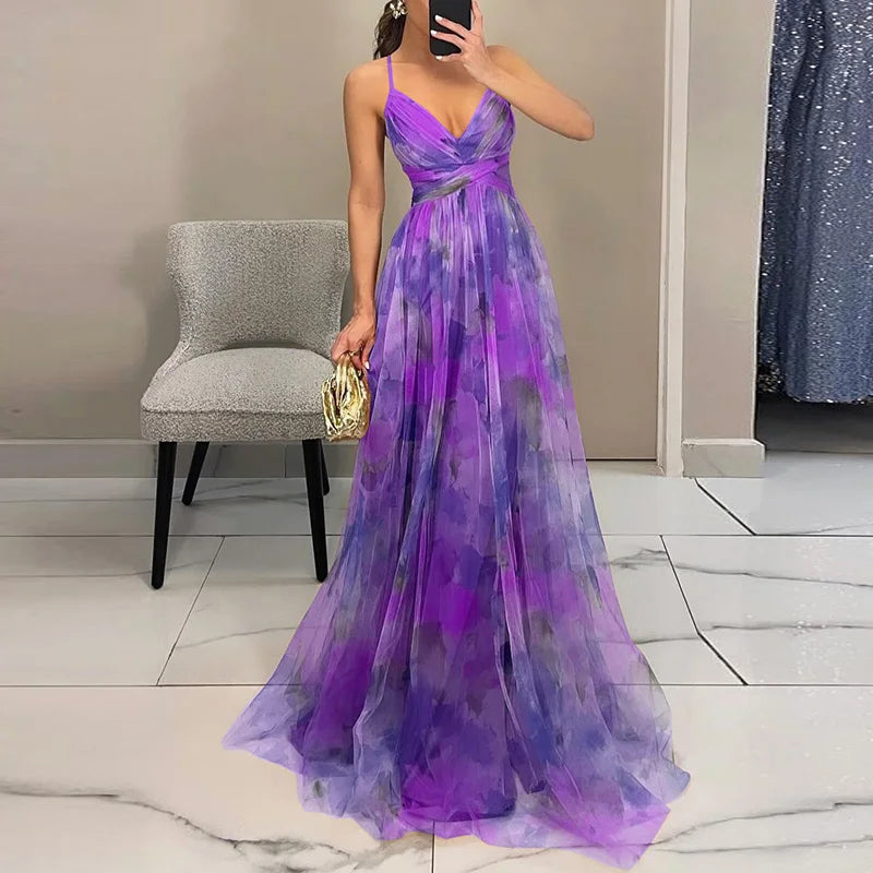 Eva™ | Smickrande Floral Maxi Klänning