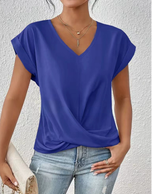 Eloise™ – Avslappnad T-shirt med hjärtformad halsringning