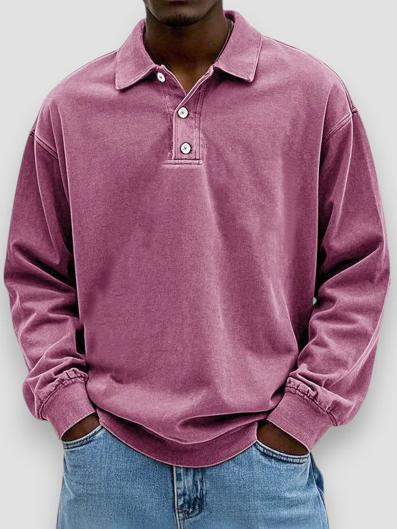 Jan™ | Långärmad Casual Pikétröja
