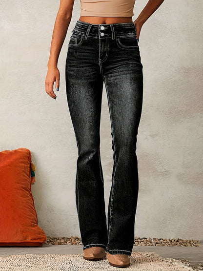 Alana™ | Ditt Perfekta High Waist Jeans för Alla Tillfällen