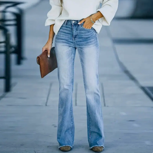 Sumanna™ | Bekväma utsvängda jeans med vintageelegans