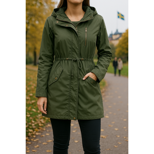 Clara™ | Lättviktig Vind- &amp; Vattentät Outdoorjacka med Huva