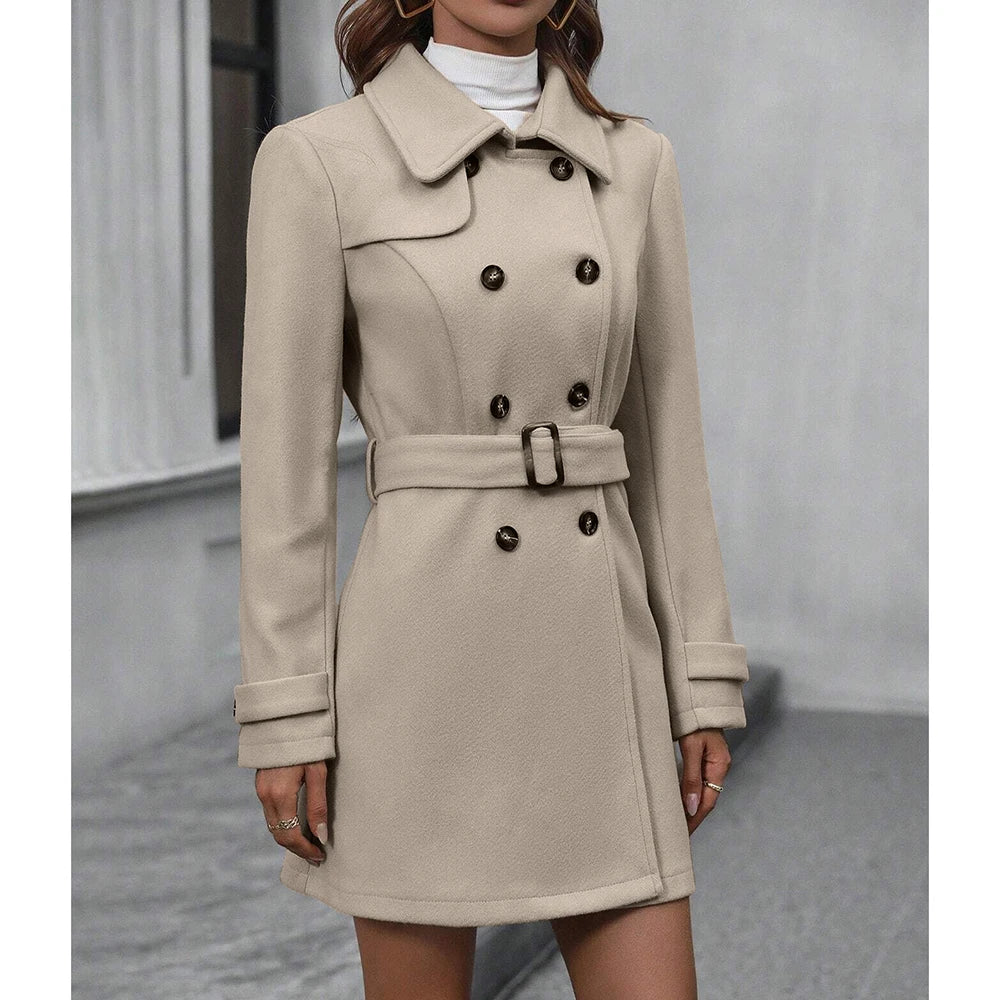 Carina™ | Elegant Trenchcoat för den Moderna Kvinnan