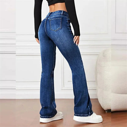 Zelia – Vintage Flare Jeans med Mellanhög Midja