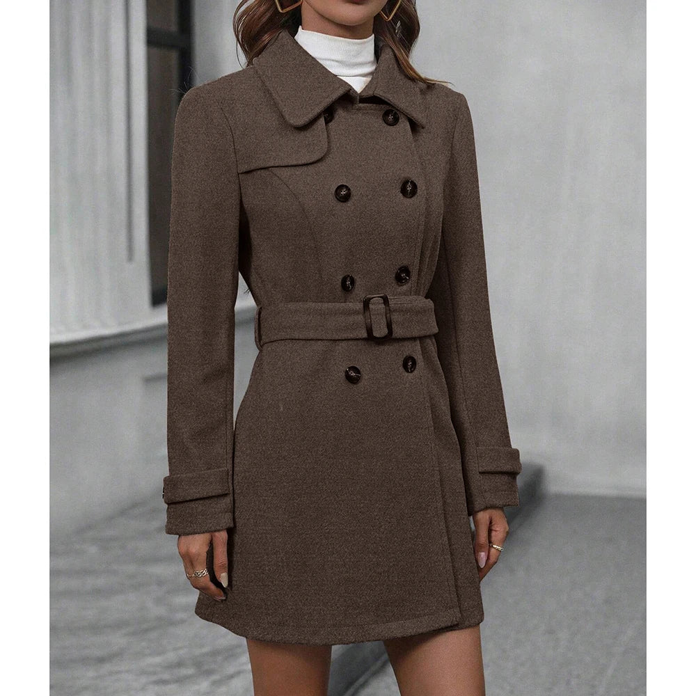 Carina™ | Elegant Trenchcoat för den Moderna Kvinnan
