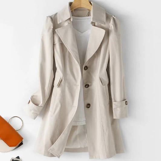 Laurian™ | Lätt Lyx i en Tidlös Trenchcoat