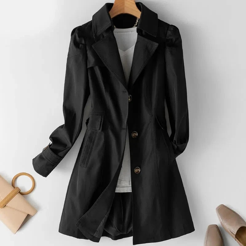 Laurian™ | Lätt Lyx i en Tidlös Trenchcoat