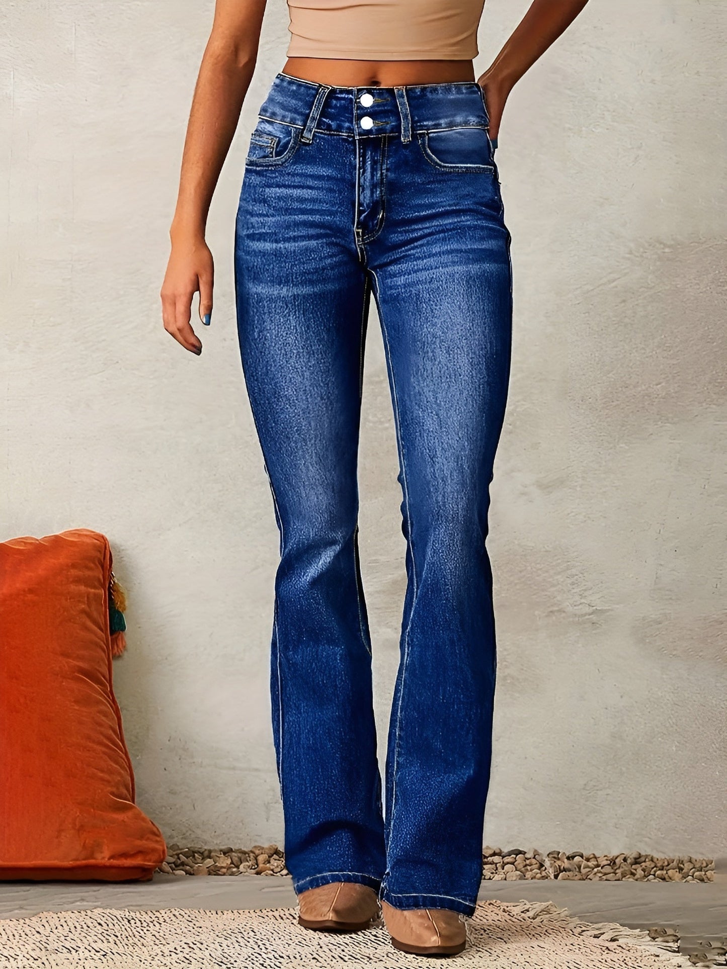 Alana™ | Ditt Perfekta High Waist Jeans för Alla Tillfällen