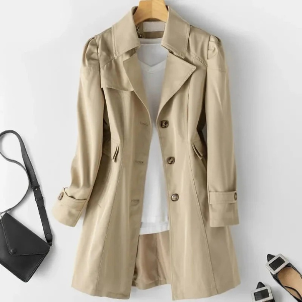 Laurian™ | Lätt Lyx i en Tidlös Trenchcoat